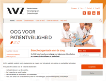 Tablet Screenshot of nvz-ziekenhuizen.nl
